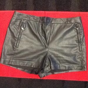 Faux Leather Shorts